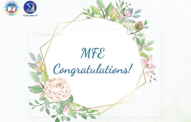 MFE NEU – Khoa Toán Đại học kinh tế quốc dân